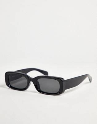 Weekday Cruise square sunglasses in black .